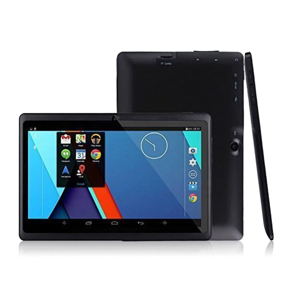 Планшет 7 дюймов Android TFT дисплей HD 1080P 1024x600 четырехъядерный детский подарок планшет Bluetooth Wifi 512 Мб+ 8 Гб игры планшеты с двойной камерой