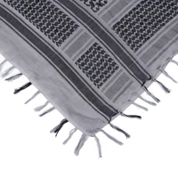 110*110 арабский шарф Keffiyeh Shemagh, пустынный арабский квадратный шарф с кисточкой для охоты, уличный военный походный армейский шарф для мужчин и женщин — изображение 2