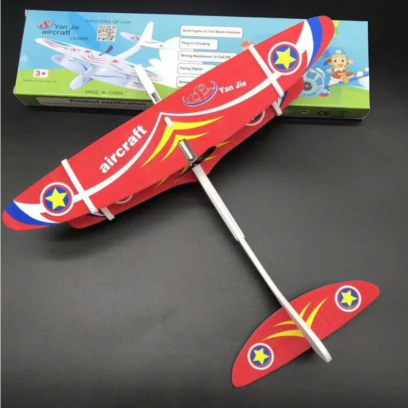 

New Style Electric Hand-Tossed Airplane Hand-Tossed Glider Capacitance Airplane Drop-resistant USB Rechargeable Night Market Hot