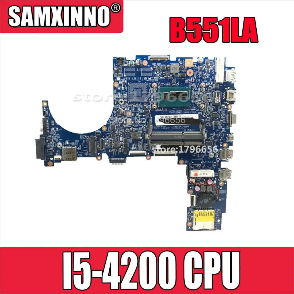 B551LA материнская плата для ноутбука I5-4200 ЦП For Asus B551L B551LG тестовая Материнская Тест