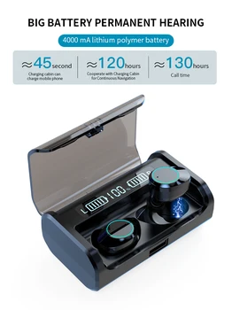 

G06 Bluetooth Earphone TWS Stereo Business Bluetooth Headset Wireless LED Power Display Earbuds With 4000mAh Charge Power Box
