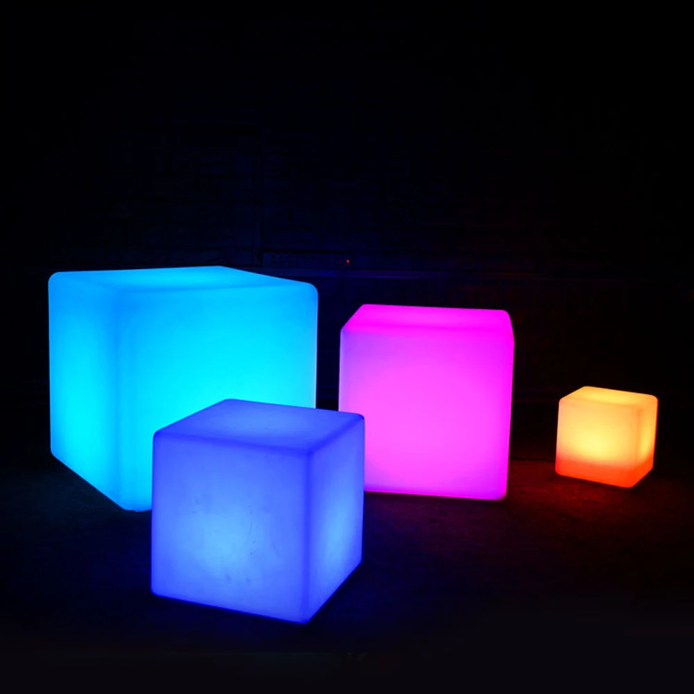 

Creative LED Cube Light Color Changing Shatter-resistant Remote Control Party new