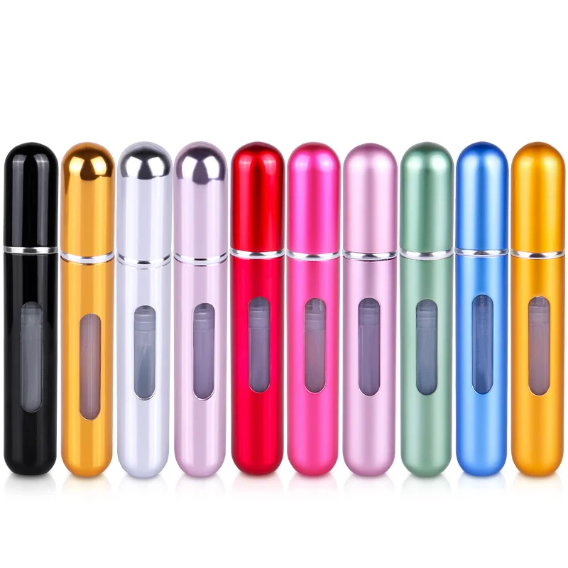 

8ml Portable Empty Perfume Spray Bottle Aluminum Sprayer Atomizer Travel Cosmetic Container Parfum Bottle