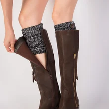 1 Pair Leg Warmers Women Cuffs Yoga Socks Cover Shoe Boot Socks Thermal Knitted Leg Short Button Decorative Boot Warmers Y5