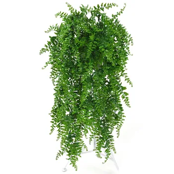 

New Simulation Fern Grass Green Plant Artificial Fern Persian Leaves Flower Wall Hanging Plants Home Wedding Shop Decoration