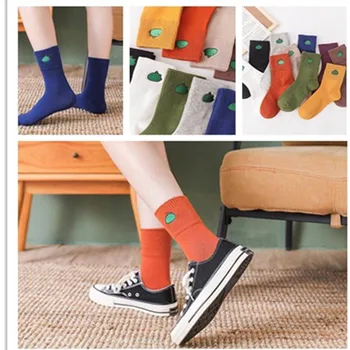 

Solid Sock Ladies Short Woman Casual Adult Soft Sox Cartoon Geometric Socks Cotton Autumn Winter Female Dinosaur Punk Calcetines