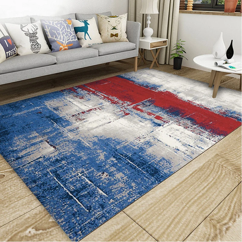 Alibaba Chinese-style Abstract Geometry Floor Carpets Rug Modern For Living Room Non-slip Antifouling Carpet For Bedroom Parlor