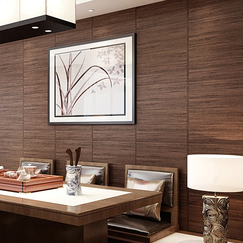 

Modern Minimalist Japanese-style Style Tatami Non-woven Wallpaper Tea House Restaurant Ming-Qing Period Chinese Style Wallpaper