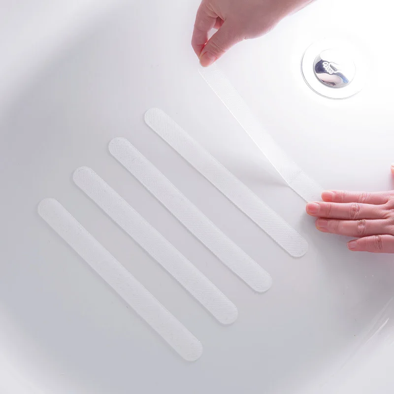 2 набора = 10 шт противоскользящие наклейки для ванной нескользящие душевые полосы дверной коврик для ванной ПВХ водонепроницаемые ленты для безопасности лестницы пола