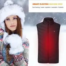 Прочный жилет с подогревом, многофункциональный Одноцветный зимний походный жилет, зарядка через usb, велосипедный жилет для мужчин и женщин с электрическим подогревом