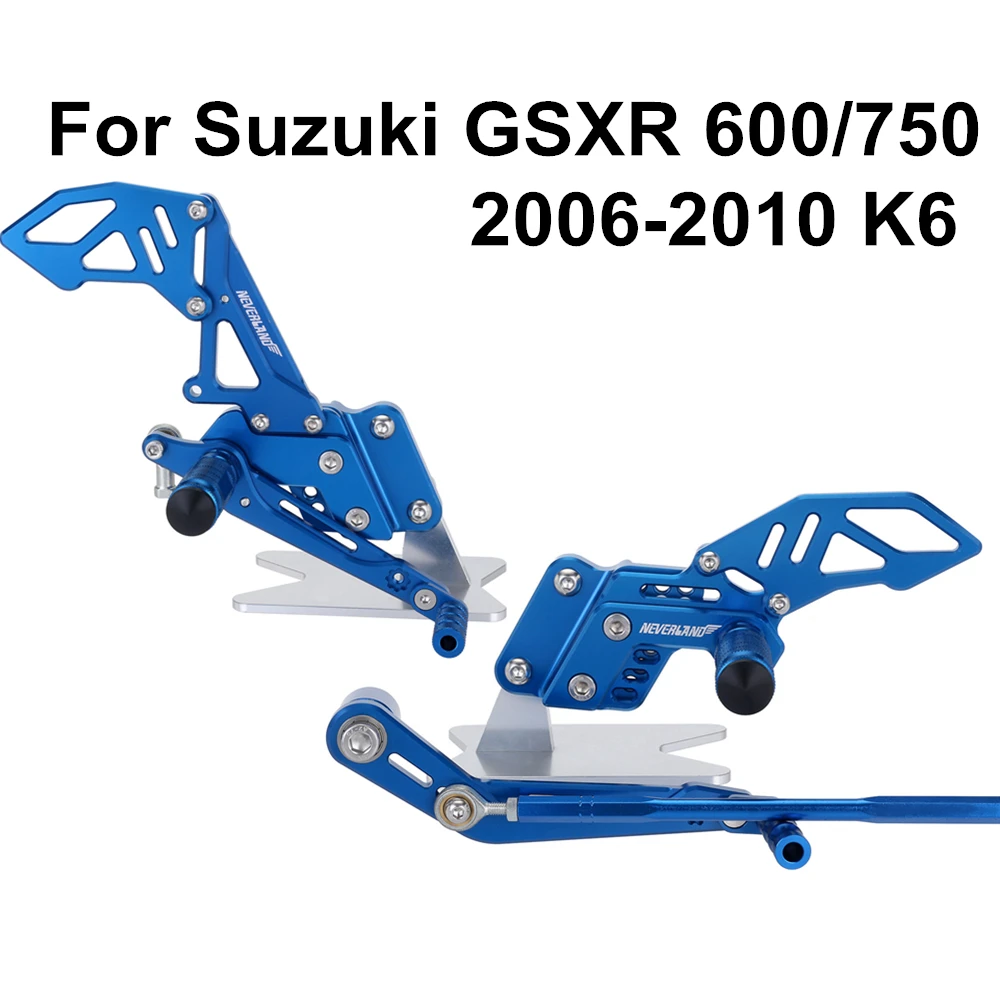 CNC мотоцикл Reat Подножка педаль подножки набор для Suzuki GSX-R 600 750 GSX-R GSXR D40