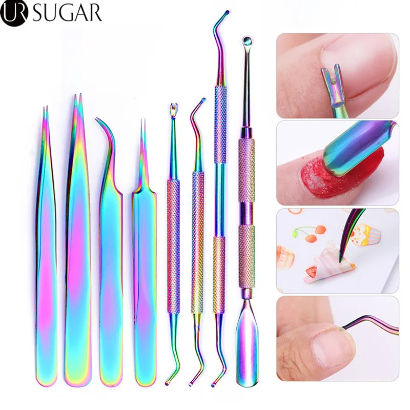 

Stainless Steel Nail Cuticle Pusher Dead Skin Remover Nail Clipper Pedicure Manicure Nail Art Tool Trimmer Cleaning for UV Gel