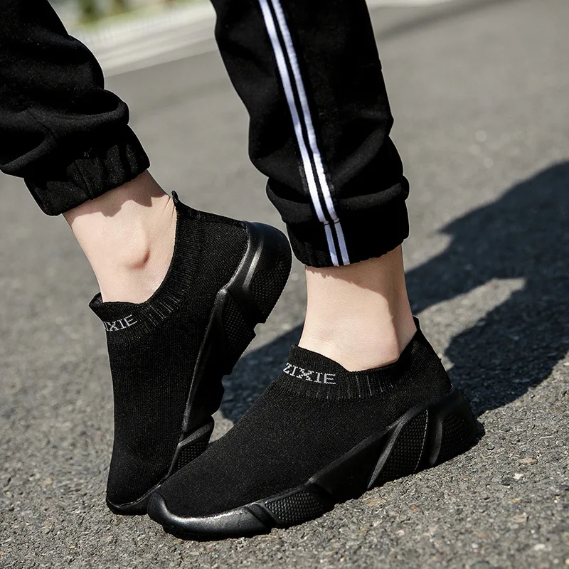

COUPLE'S Shoes Fly Woven Loafers Mesh Shoes New Style wa zi xie Female Sports Casual Shoes