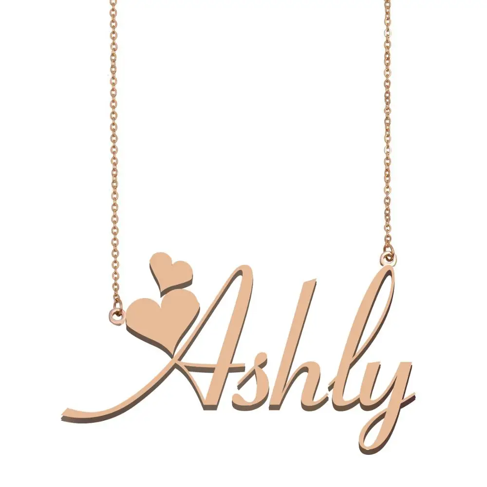 Ashly имя ожерелье пользовательское для женщин девушек Лучшие Друзья День рождения