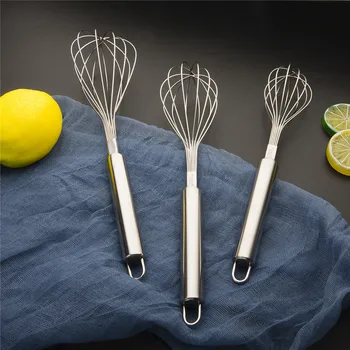 

Stainless Steel Whisk Set Kitchen Whip Utensils Wire Whisk Balloon Whisk Set for Blending, Whisking, Beating and Stirring