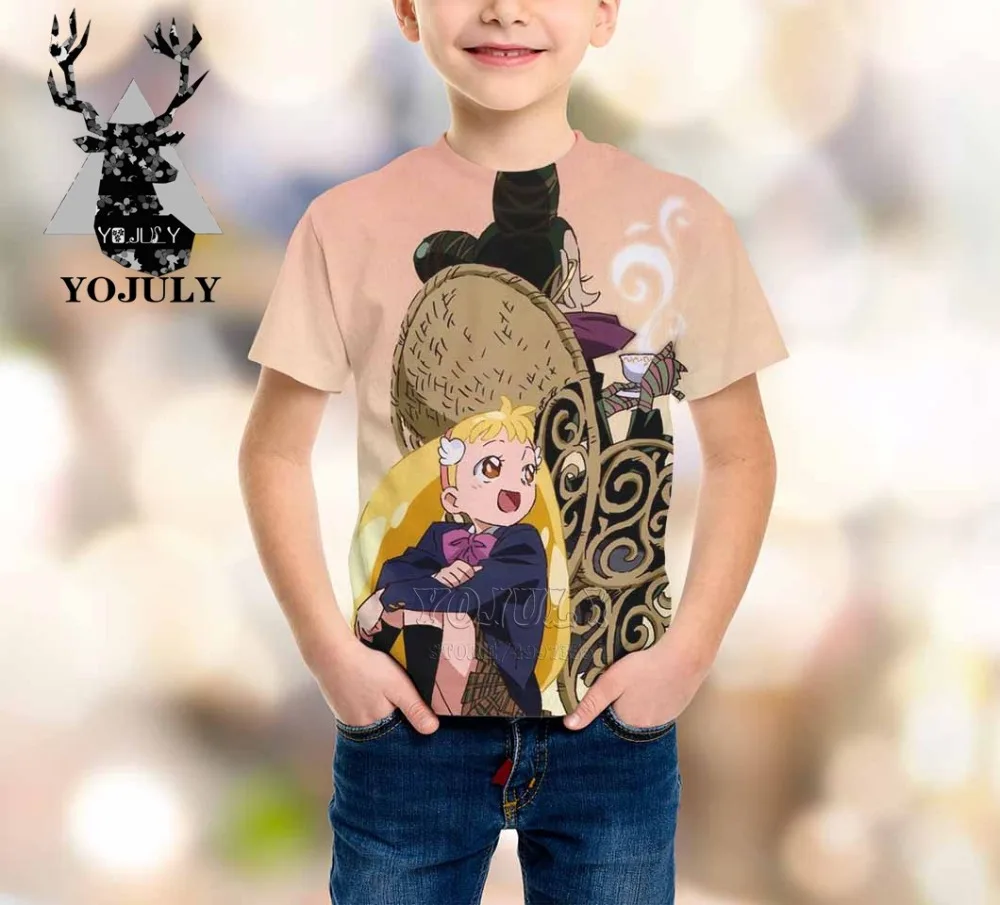 YOJULY Witch Doremi harajuku/детская одежда с 3d принтом для маленьких мальчиков и девочек-подростков детская футболка Лидер продаж, модные топы, футболки, футболки, Modis, A321