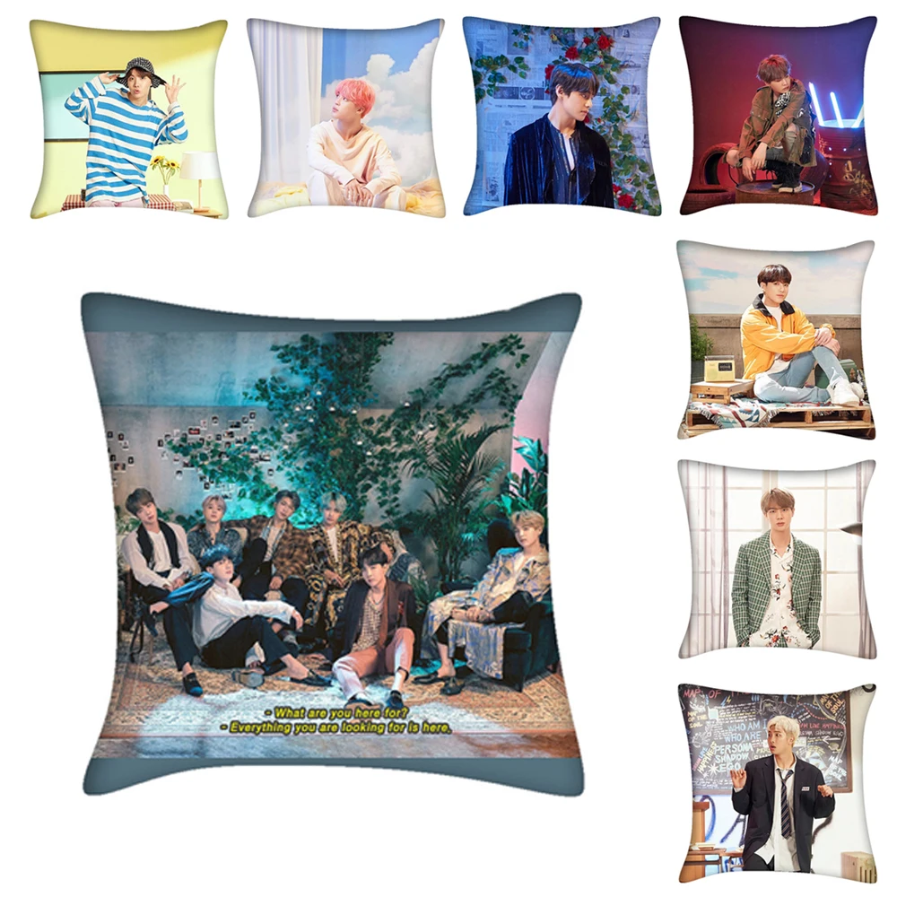 2 шт./лот Kpop Star Jungkook Jimin Rm Suga Jin V Jhope двухсторонняя подушка Подушка плюшевая игрушка