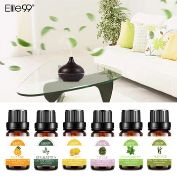 

Elite99 Pure Essential Oils Refreshing Air for Humidifier Fragrance Lamp Jasmine Peppermint Orange Lemongrass Thyme Oil massage