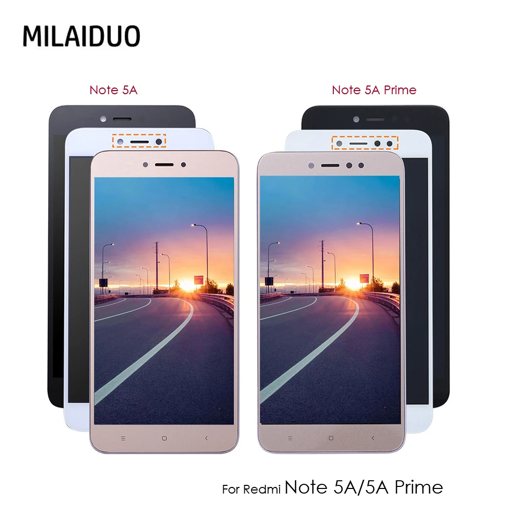 ЖК-дисплей 5 дюйма для Xiaomi Redmi Note 5A / Prime сенсорный экран с дигитайзером в сборе
