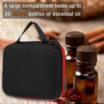 

30 Bottles Essential Oil Case 30ML Perfume Oil Essential Oil Box Travel Portable Carrying Holder Nail Polish Storage Bag