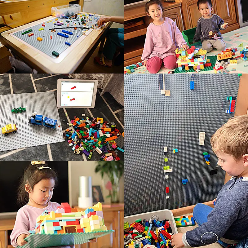 32x32 Studs Base Plates 6PCS Set Figures Bricks Base Plates City Classic DIY Building Blocks Baseplates Toys For Children building blocks construction blocks