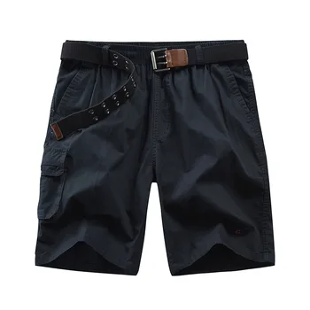 

OLOME Cargo Shorts Men New Casual Shorts Male Loose Work Shorts Male Sashes Short Pants Plus 2020 Summer Style Mens Clothing