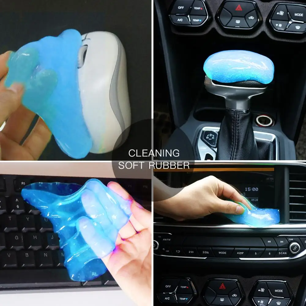 

Key board Car Computer Universal Crystal Magic Dust Putty Cleaning Gel Key board Car Clean Glue Home Office Electronics Cleaning