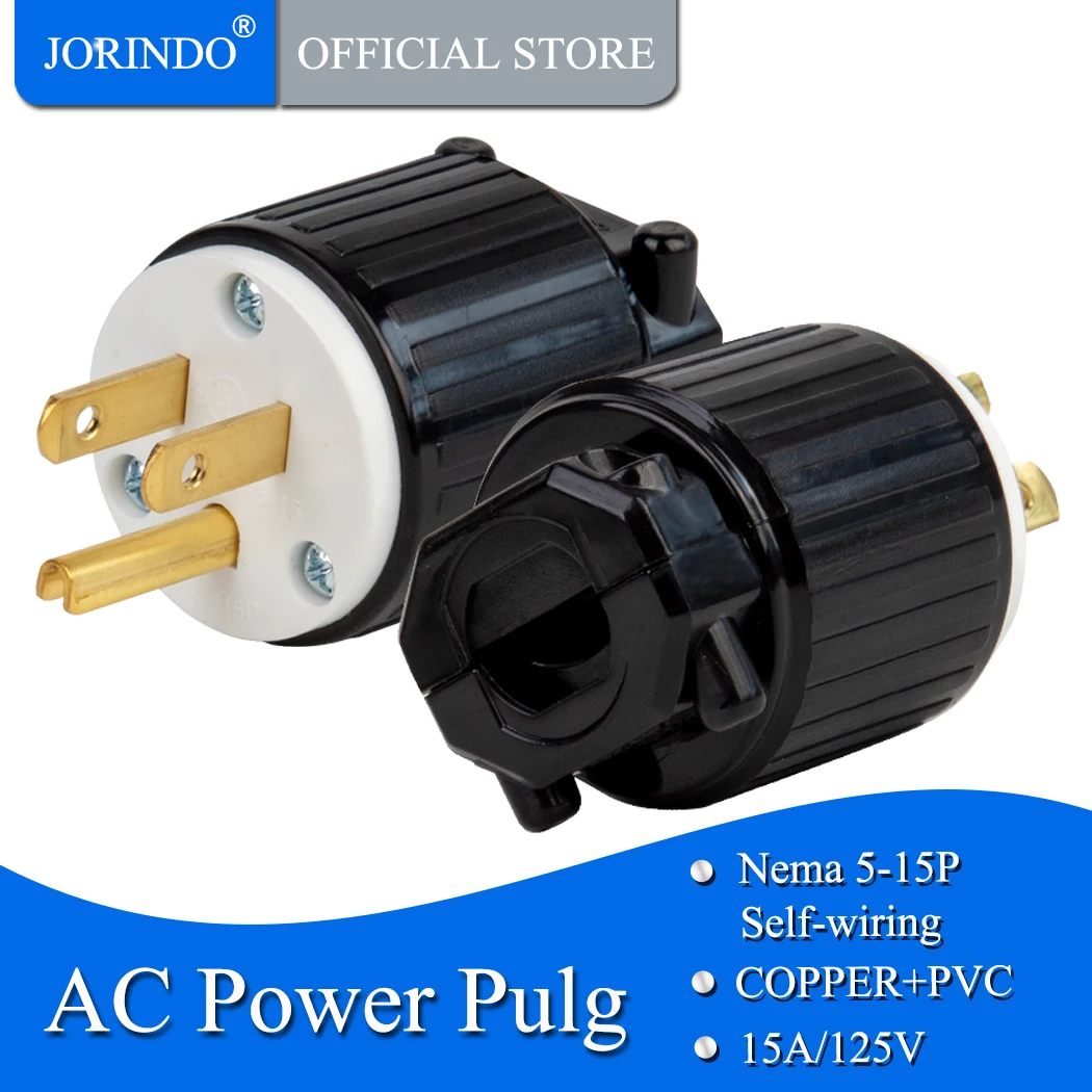Jorindo Nema 515 Us Standard Industry Antishedding Selfwiring Plugs