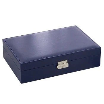 

Jewelry organizer Box - Women Display Storage Case Large PU Leather Jewelry Holder with Lock for Earring Ring Necklace Bracelet