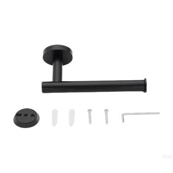 

304 Stainless Steel Matte Black Tissue Paper Roll Holder Wall Mount