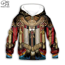 Детские толстовки с капюшоном черного цвета для маленьких мальчиков и девочек с изображением Индейцев Лакота и черепа, спортивный костюм комплект детской одежды, милые свитшоты-3