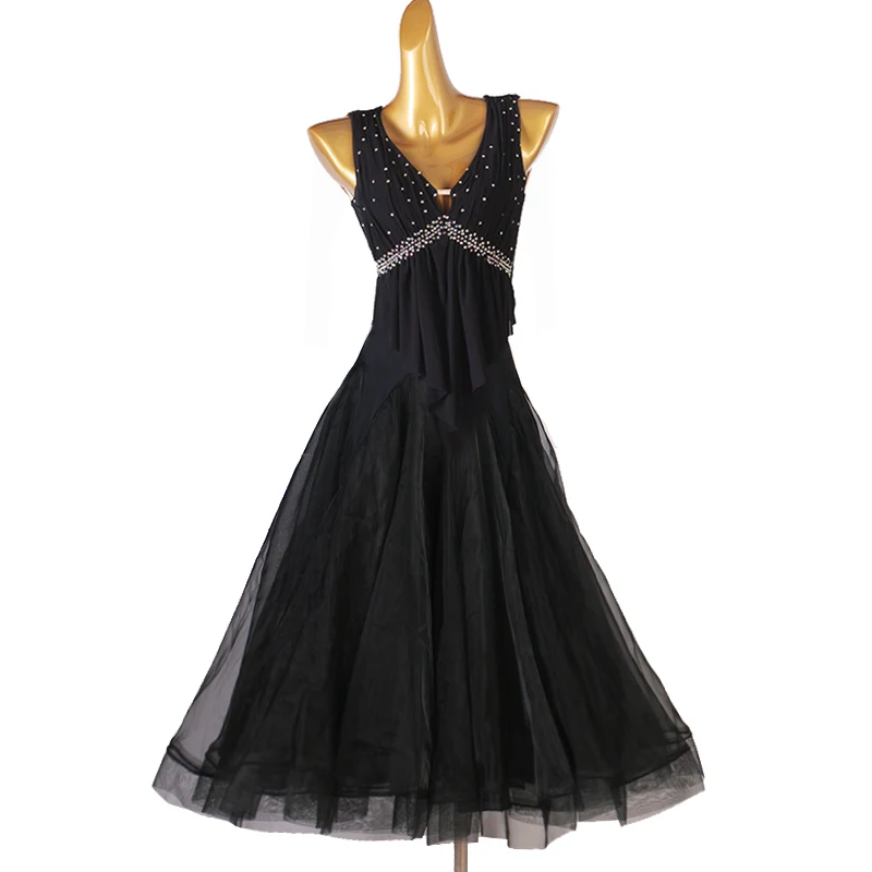 

2022 Newest Ballroom dance dress national standard dance long Dress social dance Costumes MQ340