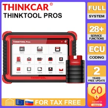 THINKCAR THINKTOOL Pros auto Diagnostic Tool 10" Full System ADAS OBD2 Code Scanner 28 Reset Function online Program pk x431 V+