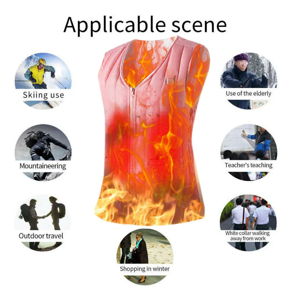 Men And Women Sleeveless Pocket Vest With Wool Hooded Winter Loose Vest #4D03 (3)