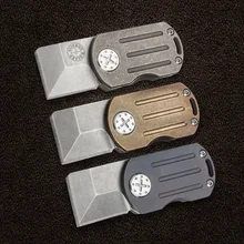 

Mini Portable Camping Outdoor Folding Knife High Hardness TC4 Titanium Handle S35vn Steel Blade Pocket Knives EDC Tool