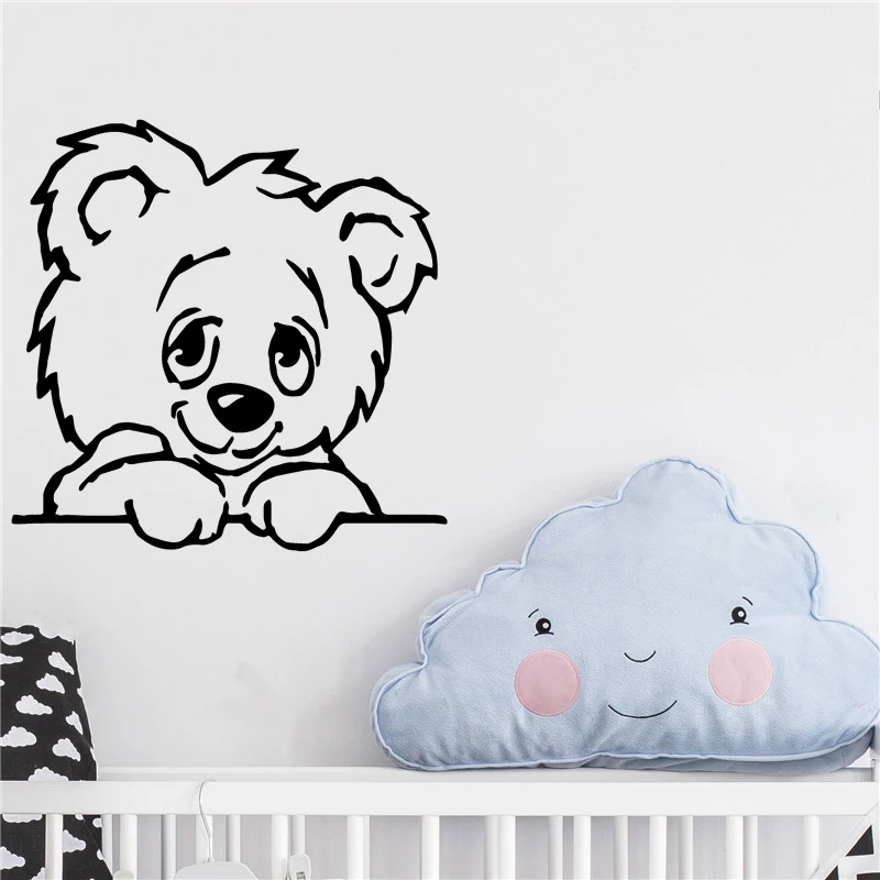 Cute Cartoon Winnie Bear The Pooh Wall Sticker Beauty Kids Boys Girls Bedroom Decoration Vinyl Art Design Poster Mural W652 | Дом и сад