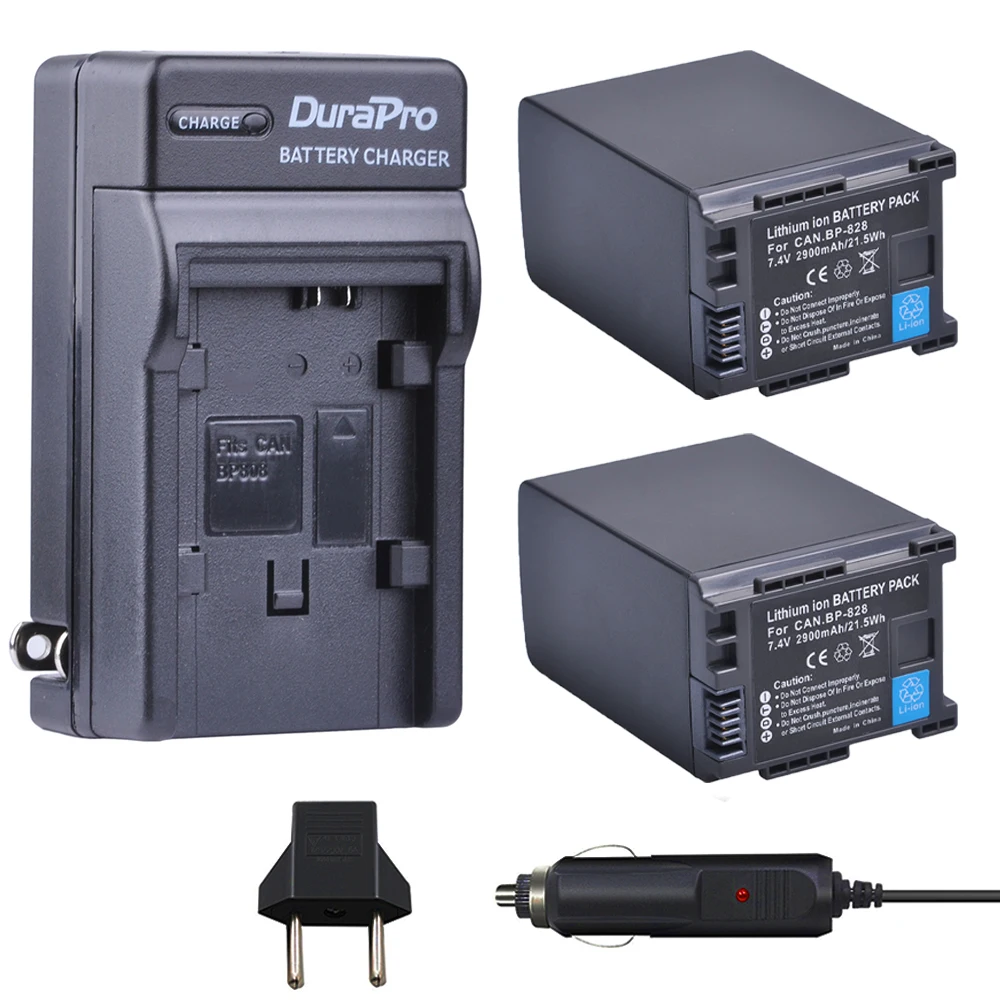 2 шт. BP-828 BP 828 BP828 Li-Ion Батарея+ автомобиля Зарядное устройство+ ЕС Разъем для Canon HFM300 HFM30 HFG30 HFG10 HFM40 HFM400 HFS30 HF20 HG20