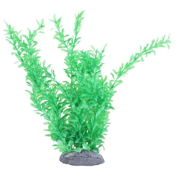 

Plastic Underwater Aquarium Grass Plant Decor 18.5 inches Green