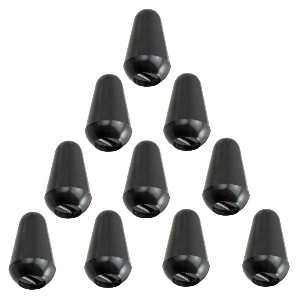 10pcs Plastic Guitar Toggle Swtich Knob Tip Cap for ST SQ Electric Guitar Toggle Switch