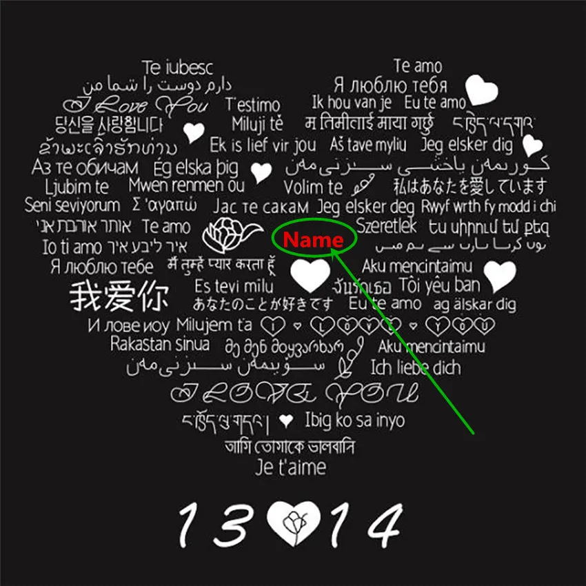 Персонализированное 100 языков I Love You ожерелья для женщин розовое золото серебро любое имя пенины мужские ожерелья макси Colar BFF - Окраска металла: NTY-4