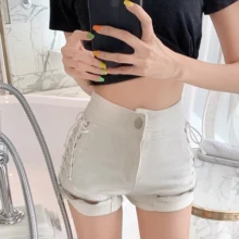 Дизайнерские сенсорные эластичные джинсы на молнии с высокой талией; популярные брюки