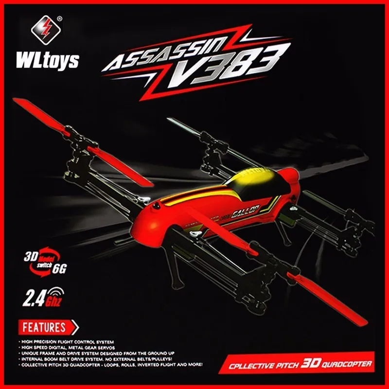 69 X51 X14 см 100% Оригинальный профессиональный Дрон WLtoys V383 500 Электрический 3D 6
