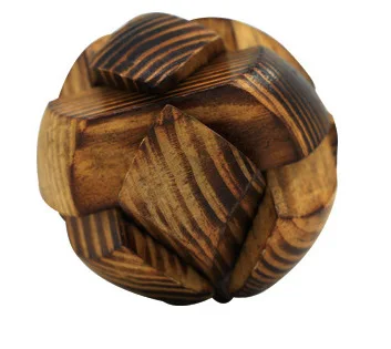 Football Lock Burr Puzzle Luban Ball Lock Children Adult Old Man Educational Force Classical Toy Disassembly Wood System