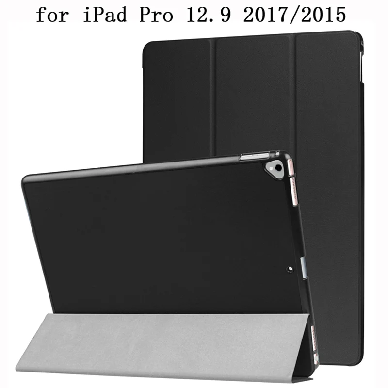 PU Leather Fundas Tablet Case for iPadpro iPad Pro 12 9 12.9 2nd A1671 2015 A1652 Cover Coque Stand PC Smart Sleep Shell ipad case tablet case