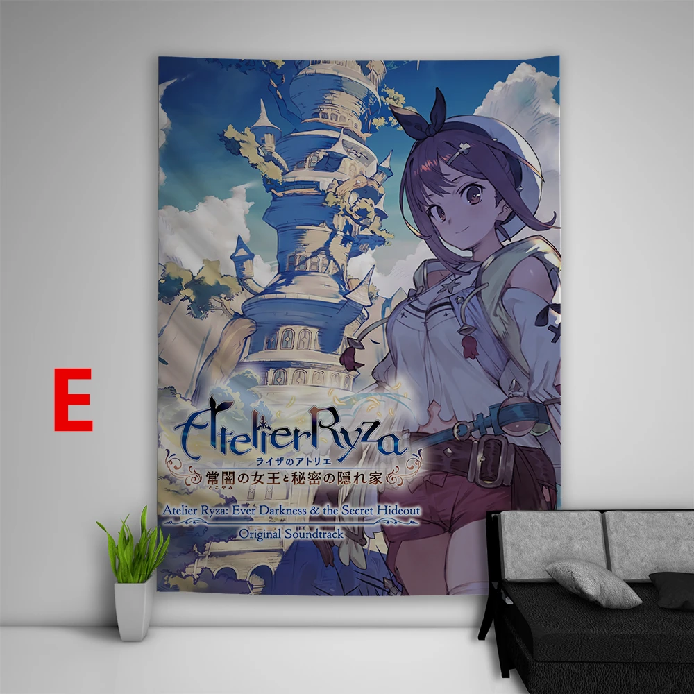 E Atelier Ryza Reisalin Stout гобелены искусство настенный диван стол покрывало домашний декор в общежитии подарок - Цвет: E