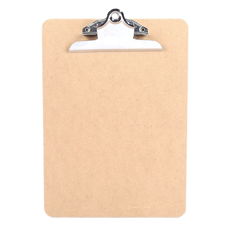

Vintage A4 File Clipboard Rounded Corners Drawing Writing Board Heavy Duty Clip Menu Board with Hanging Hole (8 Pcs)