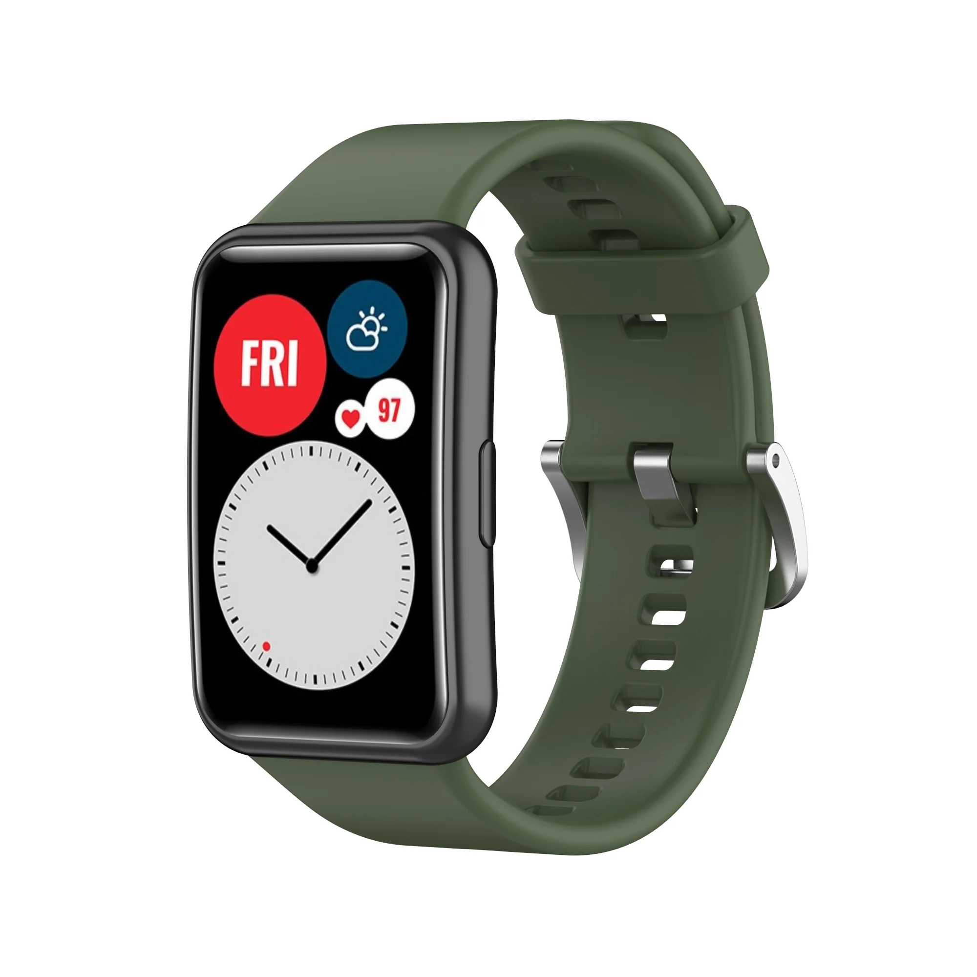Силиконовый сменный ремешок для Huawei Watch Fit часов TIA B09/TIA B19 спортивный браслет на