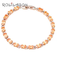 Морганит ювелирные изделия для женщин высококачественный, цвета шампанского Кристалл Шарм Браслеты отличные AAA циркония вечерние ювелирные изделия TBS732