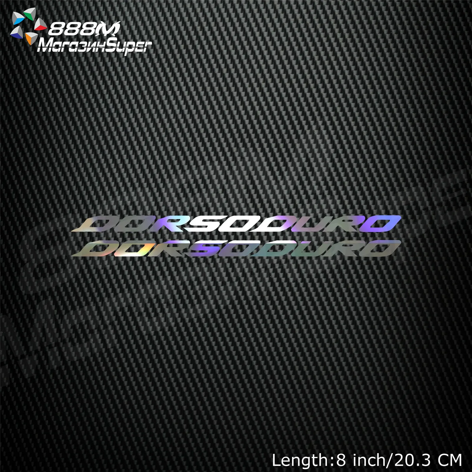 

1Pair Motorcycle Reflective Laser Helmet Tank Pad Decoration Sticker Motorbike Decals For Aprilia DORSODURO 750 1200 RSV4