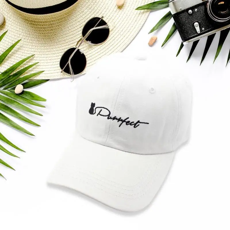 Casual Cat Letters Printed Baseball Caps Unisex Outdoor Travel Snapback Hat America Super Hat Adjustable Cap Dropshipping